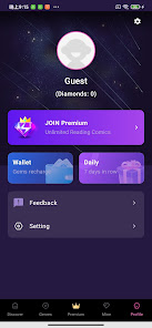 FunComic browse screen
